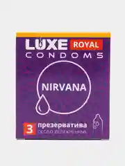 Презервативы LUXE Royal Nirvana, с увеличенным количеством силиконовой смазки, 3 штуки