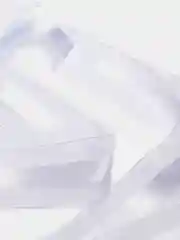 Белый лента органза с атласом, 4 см
