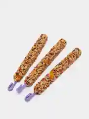 Лакомство Nutriall для птиц: зерновые палочки с фруктами, 2 упаковки, 6 штук