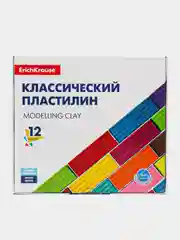 Пластилин ErichKrause, 12 цветов,  в картонной упаковке, 192 г