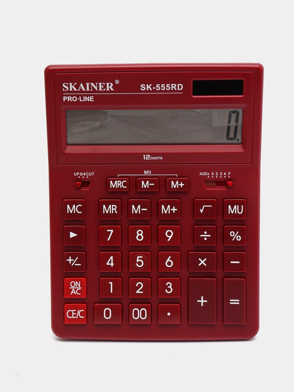 Калькулятор настольный SKAINER SK-555BK, 12 разрядов, 155*205*35 мм