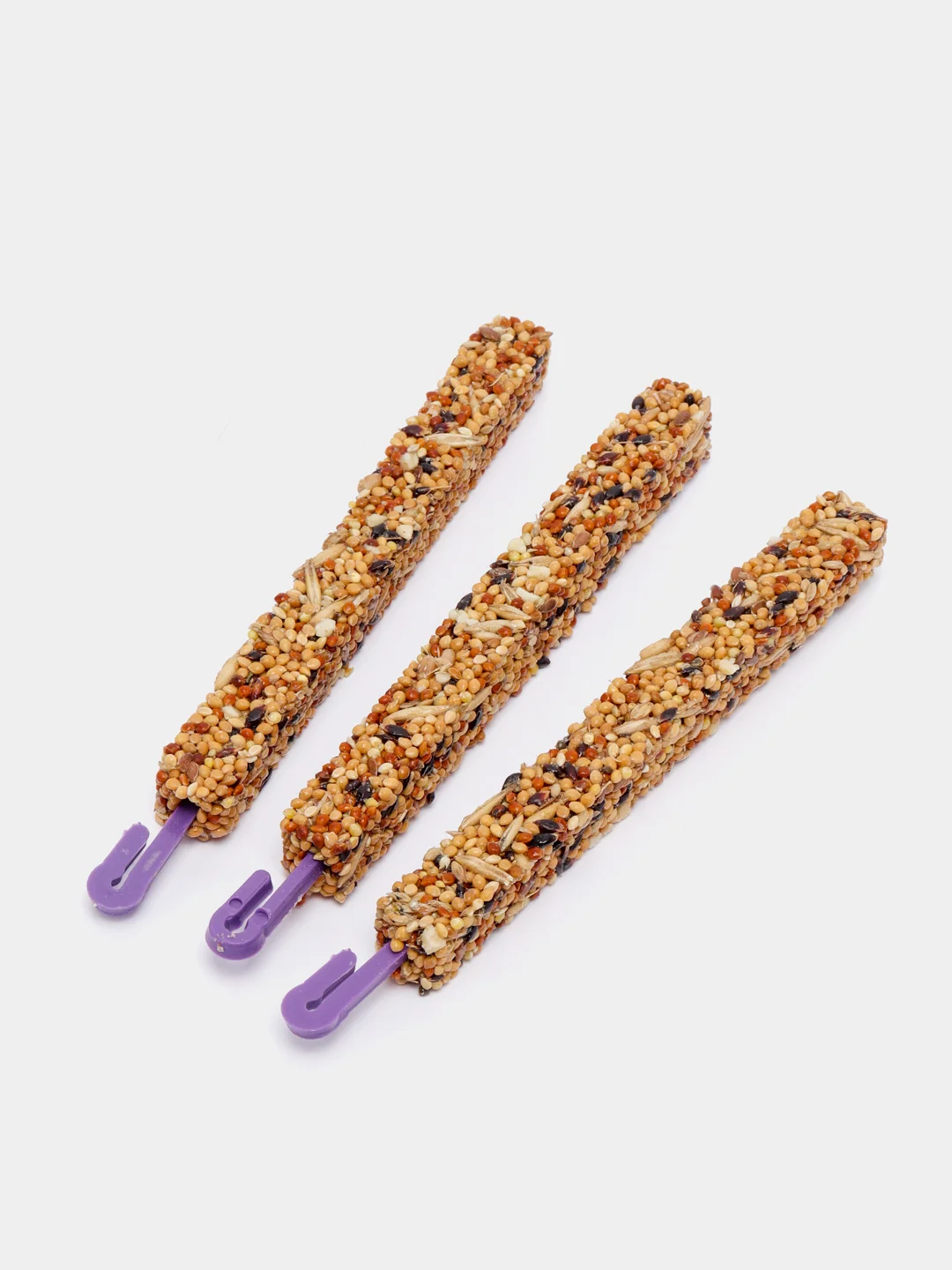 Лакомство Nutriall для птиц: зерновые палочки с орехом, 2 упаковки, 6 штук