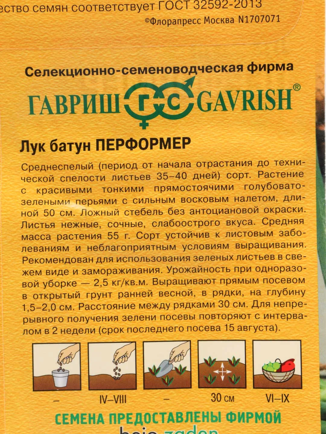 Семена лук-батун "Перформер"