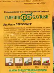 Семена лук-батун "Перформер"