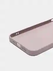 Сиреневый силиконовый чехол для iPhone 12, со стеклянной панелью