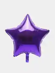 Индиго фольгированный шар-звезда 18*46см