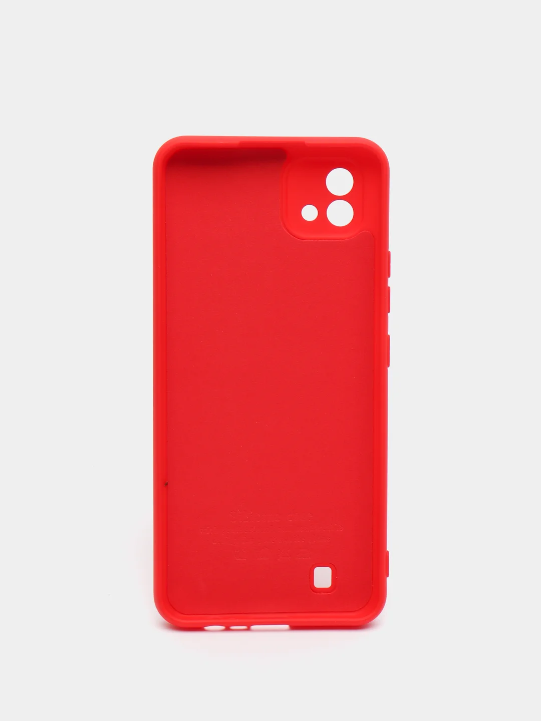 Красный чехол с бархатной подкладкой Realme C11 2020 / C11 2021 / C20 / C25 / C25S, (10 цветов)