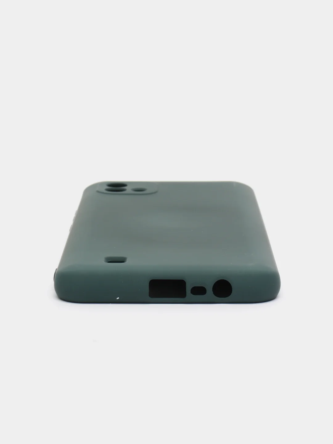 Зеленый чехол с бархатной подкладкой Realme C11 2020 / C11 2021 / C20 / C25 / C25S, (10 цветов)