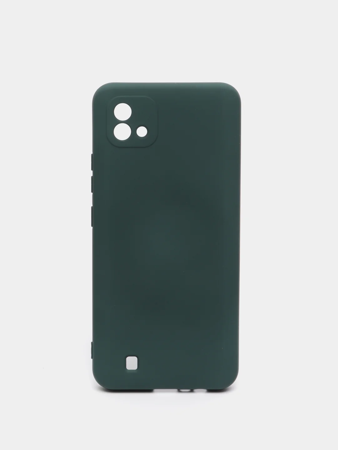 Зеленый чехол с бархатной подкладкой Realme C11 2020 / C11 2021 / C20 / C25 / C25S, (10 цветов)