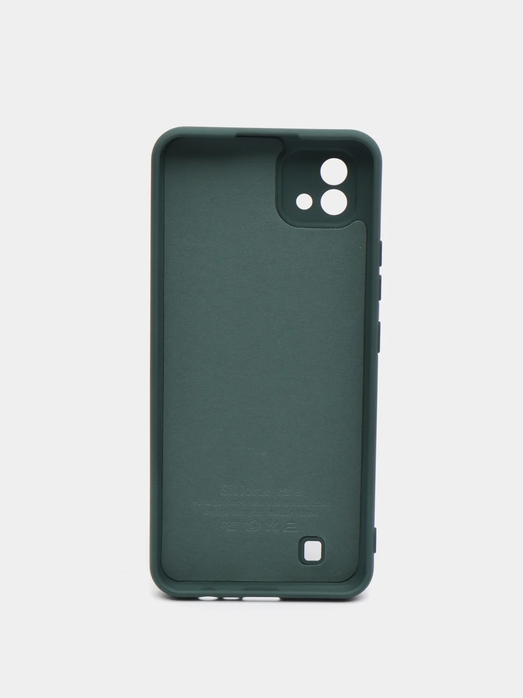Зеленый чехол с бархатной подкладкой Realme C11 2020 / C11 2021 / C20 / C25 / C25S, (10 цветов)
