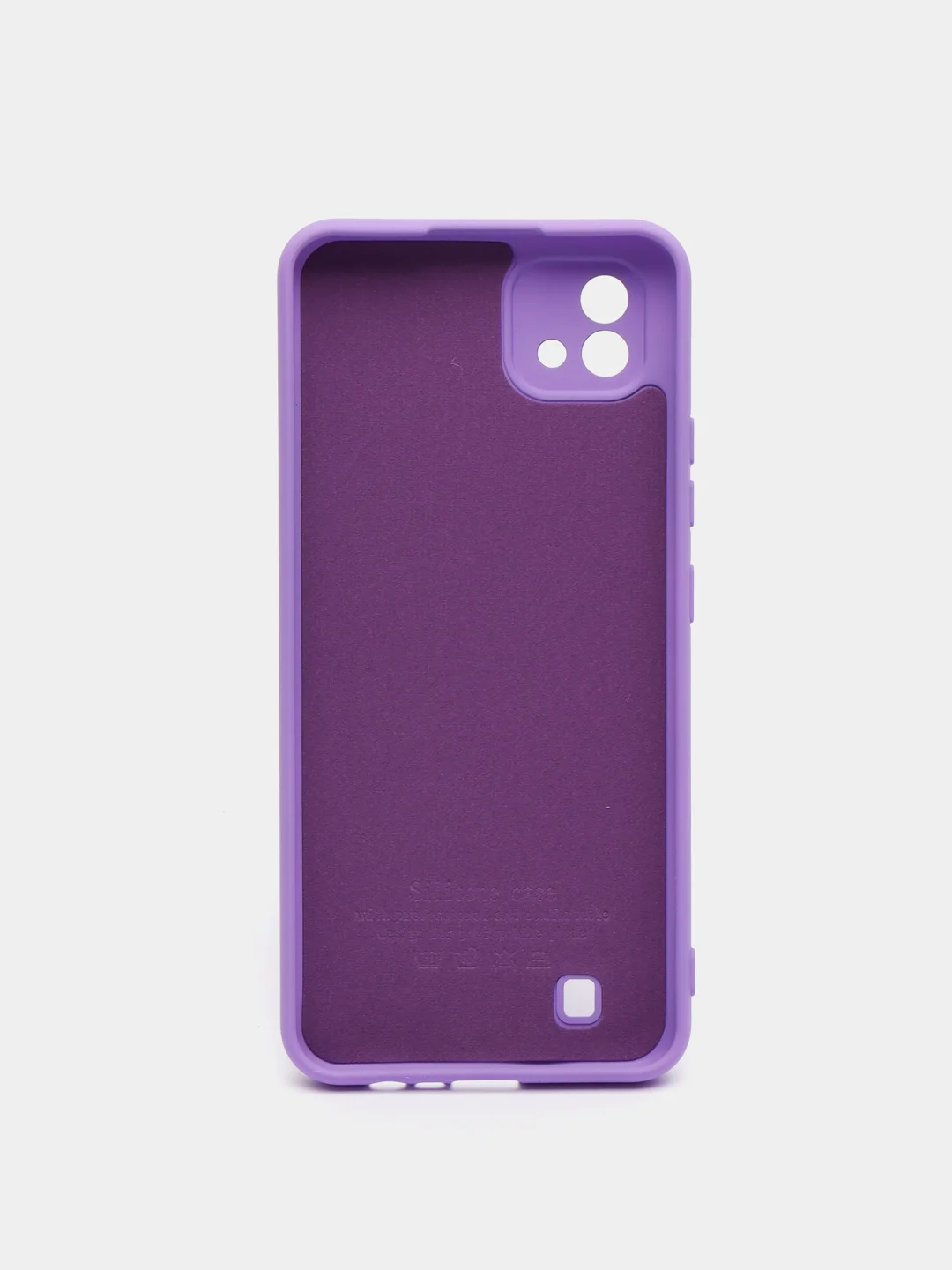 Фиолетовый чехол с бархатной подкладкой Realme C11 2020 / C11 2021 / C20 / C25 / C25S, (10 цветов)