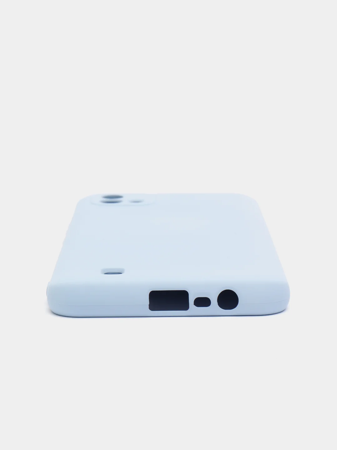 Голубой чехол с бархатной подкладкой Realme C11 2020 / C11 2021 / C20 / C25 / C25S, (10 цветов)
