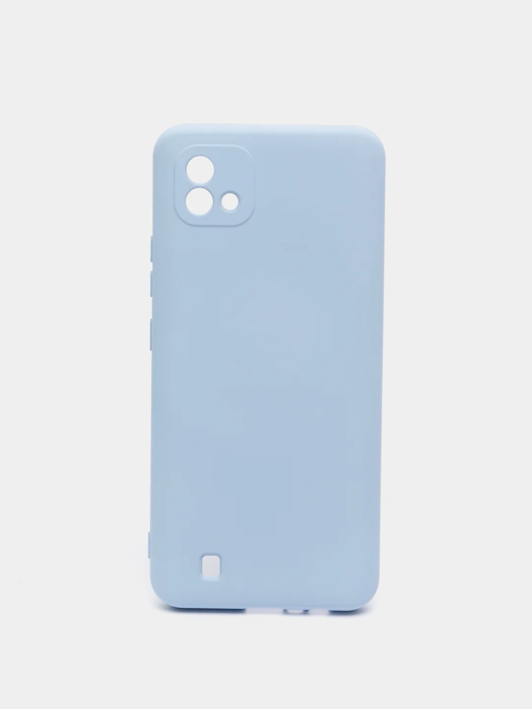 Голубой чехол с бархатной подкладкой Realme C11 2020 / C11 2021 / C20 / C25 / C25S, (10 цветов)