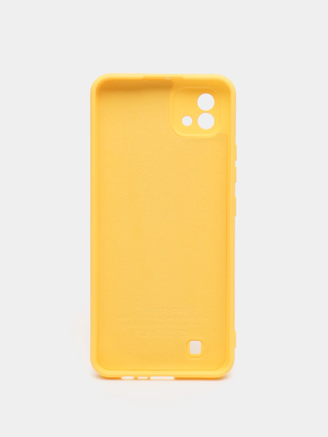 Желтый чехол с бархатной подкладкой Realme C11 2020 / C11 2021 / C20 / C25 / C25S, (10 цветов)