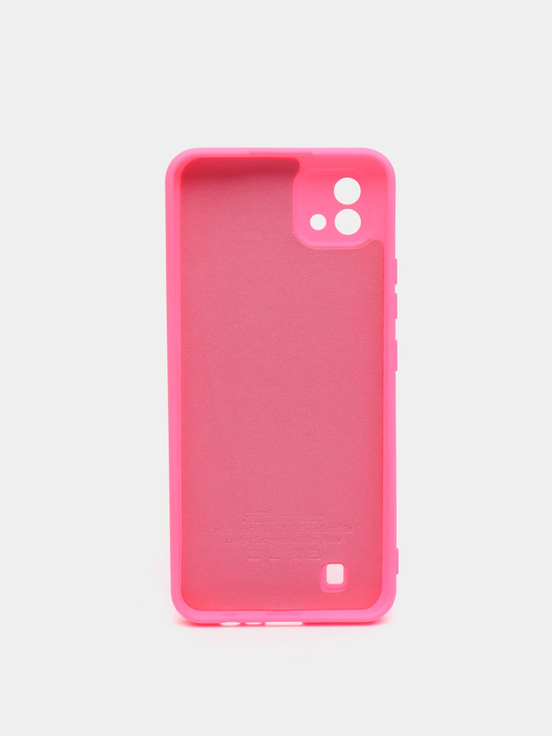 Фуксия чехол с бархатной подкладкой Realme C11 2020 / C11 2021 / C20 / C25 / C25S, (10 цветов)