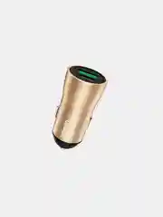 Золотой автомобильное зарядное устройство Denmen DZ10, 1 USB/1 Type-C, 3.0 A