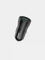 Черный автомобильное зарядное устройство Denmen DZ10, 1 USB/1 Type-C, 3.0 A