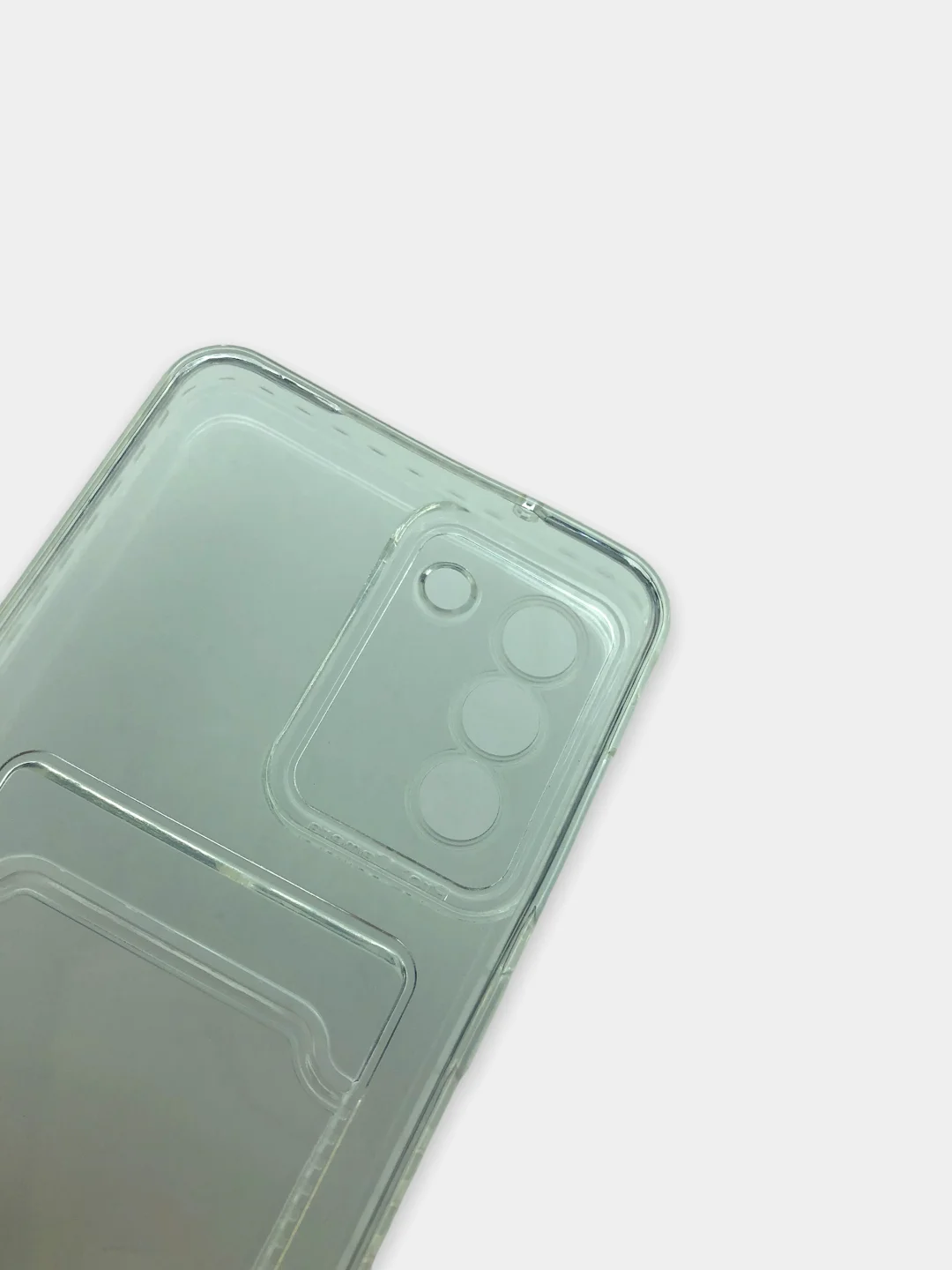 Чехол для Samsung Galaxy S21 FE, Самсунг Галакси С21 ФЕ прозрачный с карманом для карты