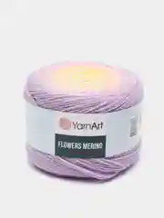 Сиреневый пряжа Yarnart Flowers Merino, 590 м, 225 г