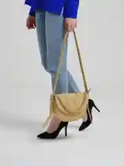 Горчичный женская сумка