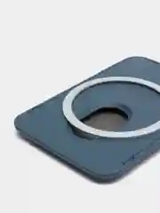 Синий меланж чехол-бумажник из эко-кожи с поддержкой MagSafe для телефона