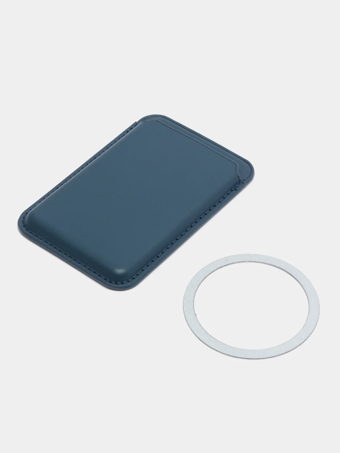 Синий меланж чехол-бумажник из эко-кожи с поддержкой MagSafe для телефона