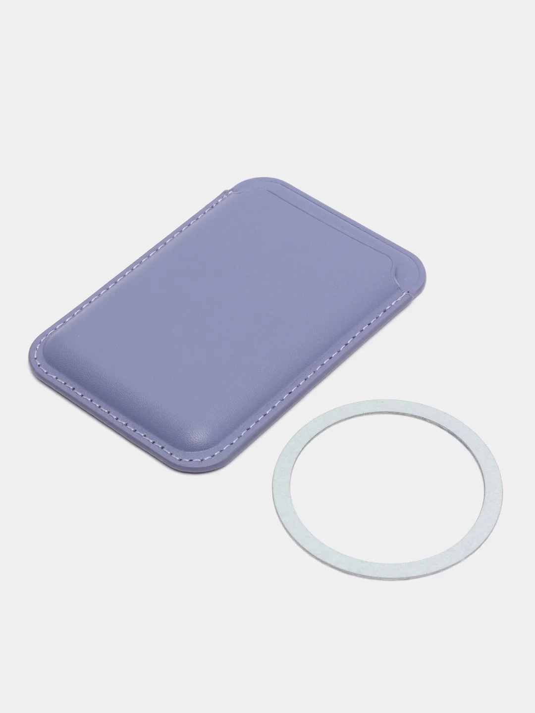 Лавандовый чехол-бумажник из эко-кожи с поддержкой MagSafe для телефона