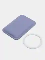 Лавандовый чехол-бумажник из эко-кожи с поддержкой MagSafe для телефона