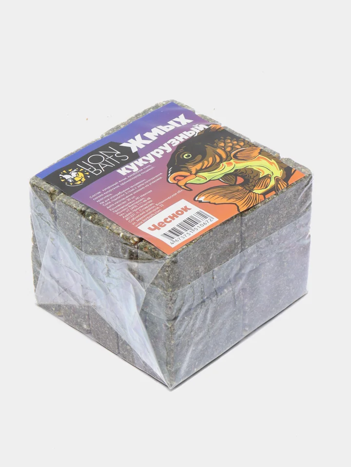 Жмых кукурузный Lion Baits "Макуха чеснок", 20 штук