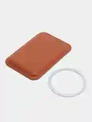 Коричневый чехол-бумажник из эко-кожи с поддержкой MagSafe для телефона