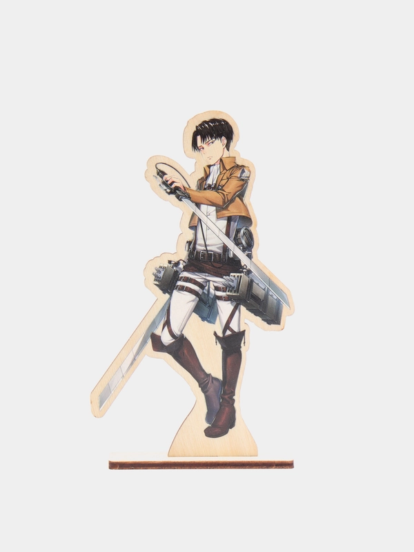 2D-фигурка по аниме "Атака титанов / Attack on Titan", деревянная