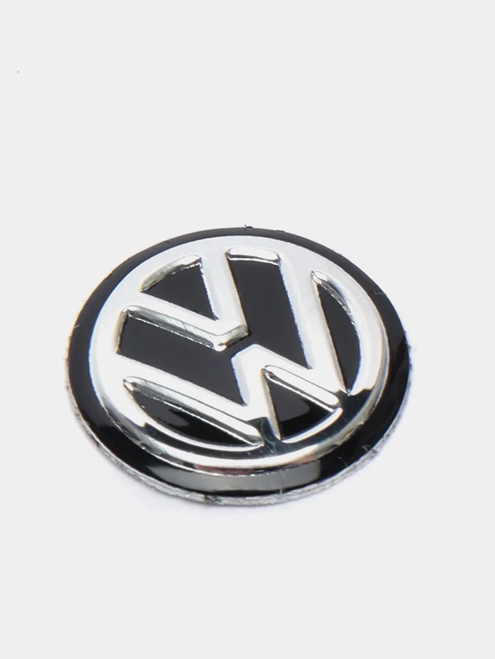 Черный эмблема Volkswagen на ключ зажигания, 14 мм