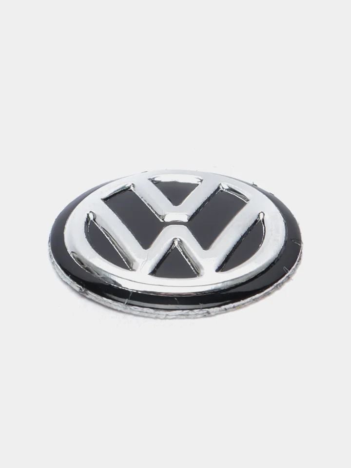Черный эмблема Volkswagen на ключ зажигания, 14 мм