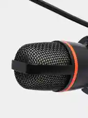 Конденсаторный компьтерный микрофон USB с RGB-подсветкой, проводной, настольный
