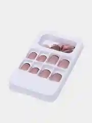 Черный накладные ногти с дизайном