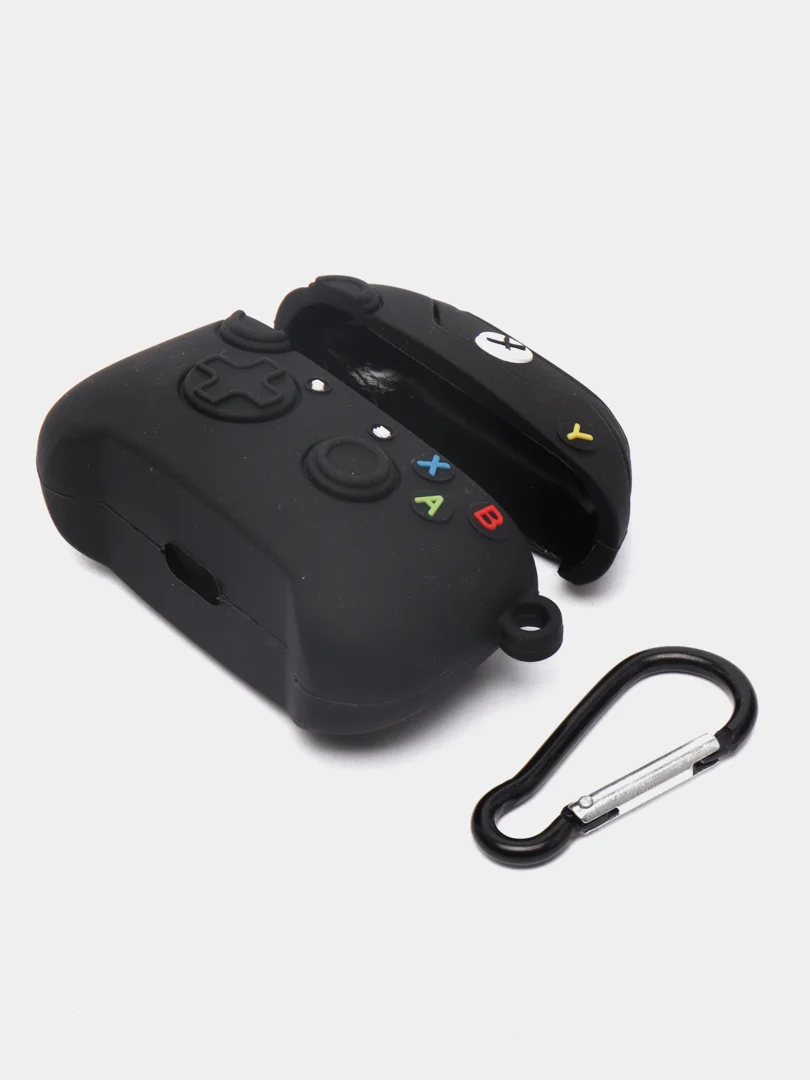 Черный чехол для Apple AirPods 1, 2, 3, Pro 2, TWS i9s, i10, i12, i13, i14, i15, i100