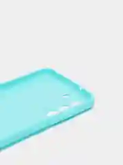 Бирюзовый чехол Samsung Galaxy S21 FE, Самсунг Галакси С21 ФЕ силиконовый, матовый