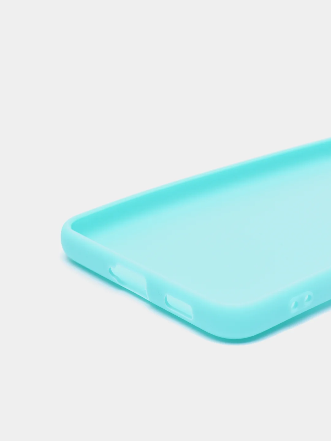 Бирюзовый чехол Samsung Galaxy S21 FE, Самсунг Галакси С21 ФЕ силиконовый, матовый