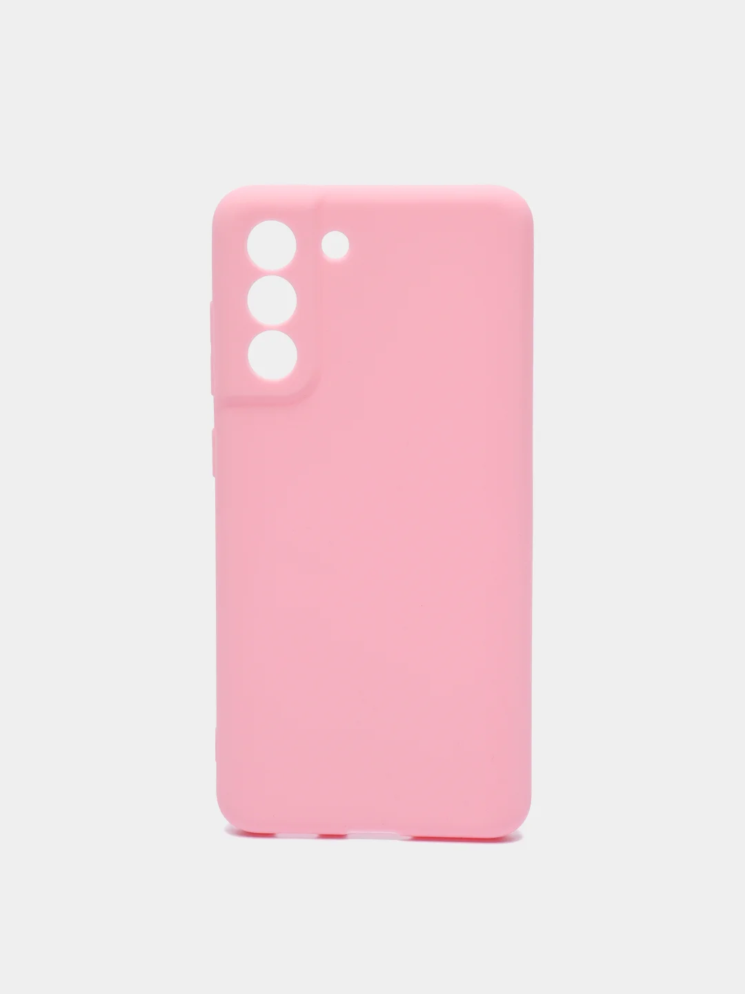 Розовый чехол Samsung Galaxy S21 FE, Самсунг Галакси С21 ФЕ силиконовый, матовый