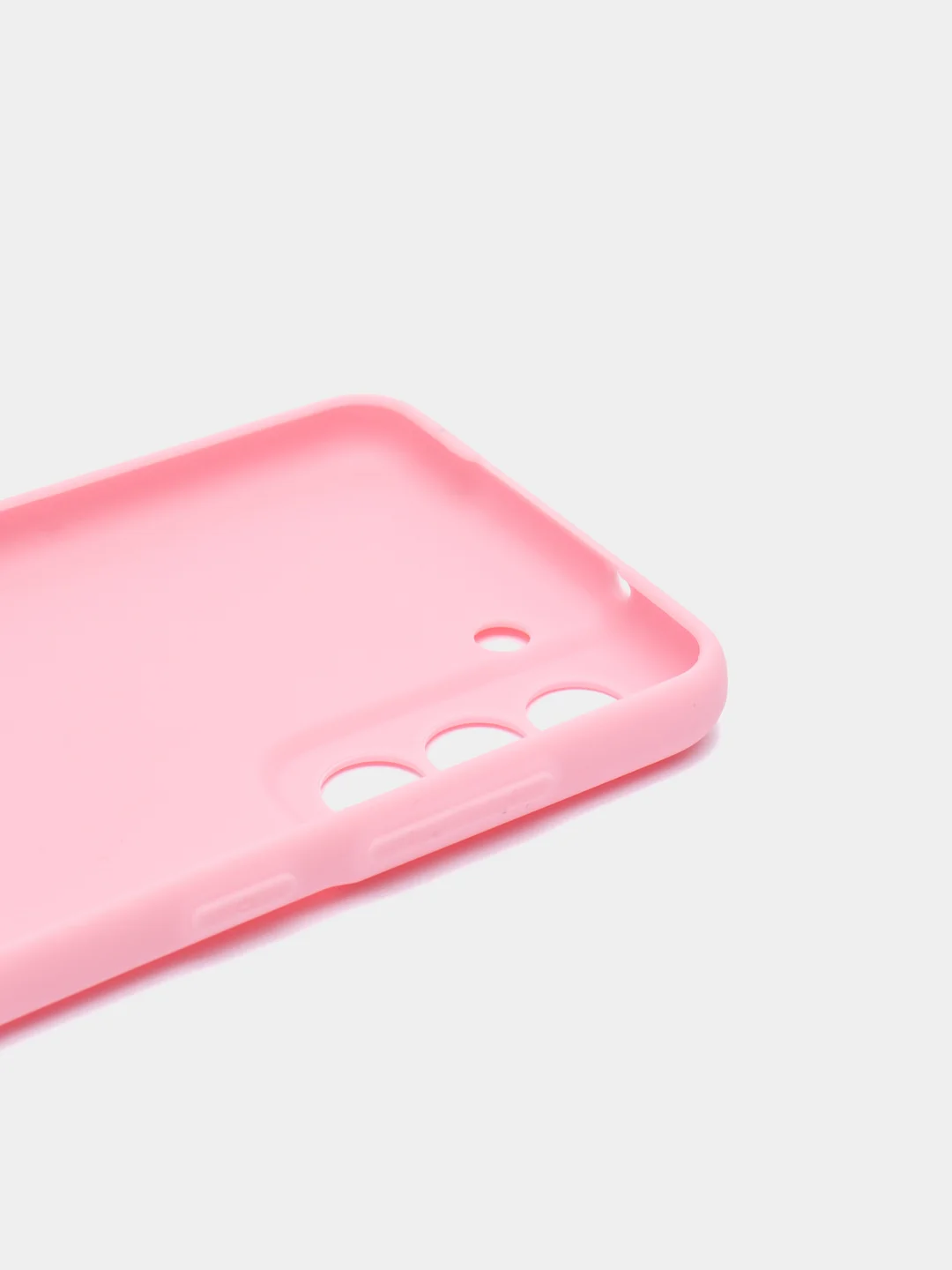 Розовый чехол Samsung Galaxy S21 FE, Самсунг Галакси С21 ФЕ силиконовый, матовый
