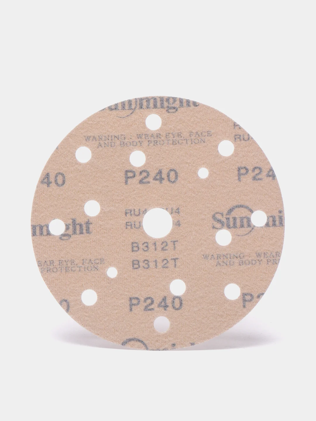 Круг шлифовальный на липучке Sunmight P240, D 150 мм, 5 штук