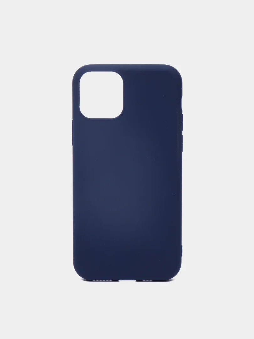 Темно-синий чехол для iPhone 8+/7+/X/Хs/ХR/11/11Pro/11 Pro Max/12mini/12/12 Pro/12 Pro Max,силиконовый