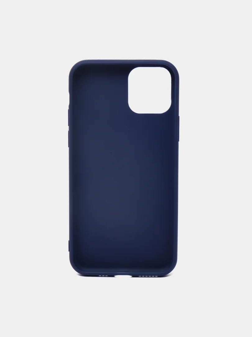 Темно-синий чехол для iPhone 8+/7+/X/Хs/ХR/11/11Pro/11 Pro Max/12mini/12/12 Pro/12 Pro Max,силиконовый