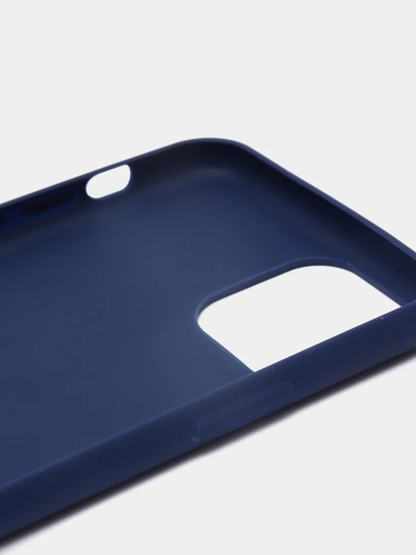 Темно-синий чехол для iPhone 8+/7+/X/Хs/ХR/11/11Pro/11 Pro Max/12mini/12/12 Pro/12 Pro Max,силиконовый