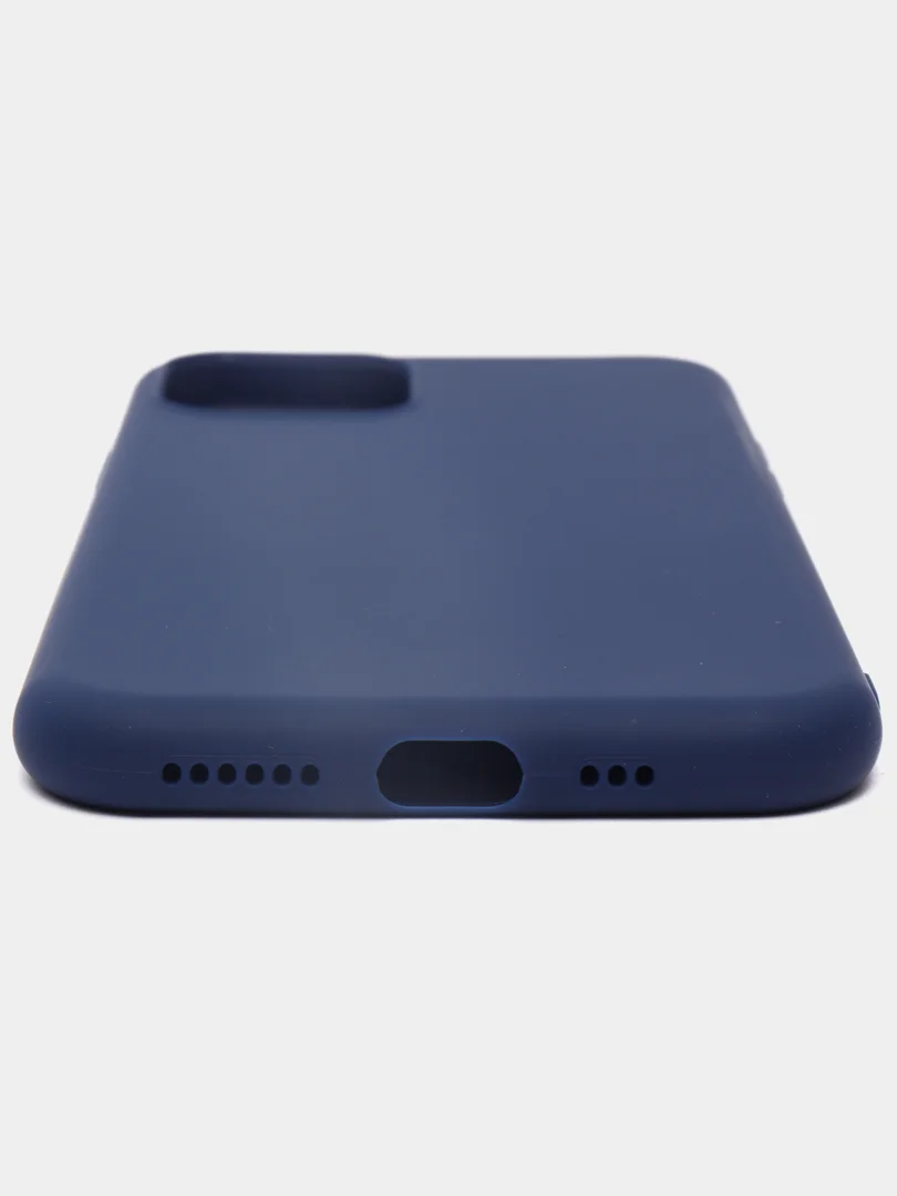 Темно-синий чехол для iPhone 8+/7+/X/Хs/ХR/11/11Pro/11 Pro Max/12mini/12/12 Pro/12 Pro Max,силиконовый