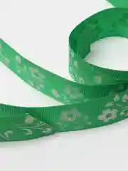 Зеленый лента репсовая, 25 мм, 2 м