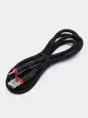Черный кабель зарядный Hoco X59 на Type-C, Micro-USB, Lightning, антизагиб (для iPhone и Android)