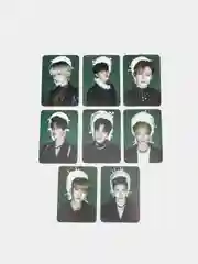 Зеленый карточки k-pop "Stray Kids", ламинированные, 8 штук