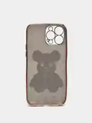 Золотой чехол на айфон 11 / 12 / 13 Pro Max силиконовый прозрачный IPhone про макс KAWS