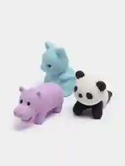 Белый ластик канцелярский фигурный, 3 штуки